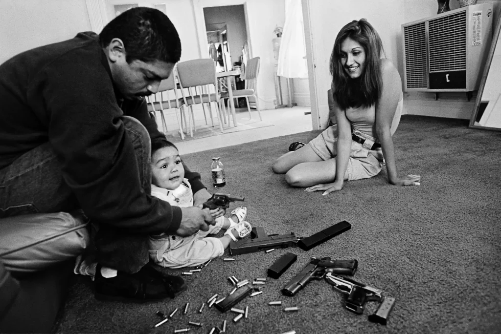 Joseph Rodriguez - Chivo's family, Boyle Heights, CA 1993